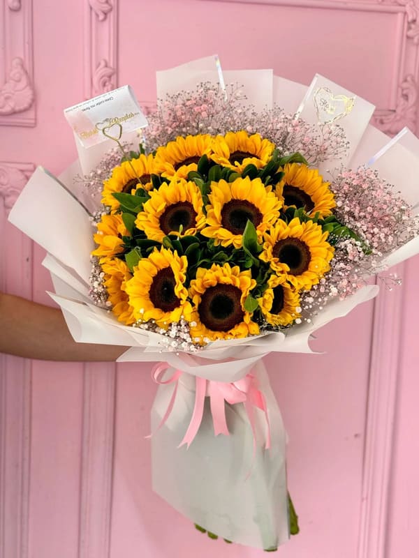 Ramo grande de girasoles